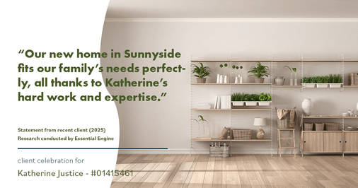 Testimonial for real estate agent Katherine Justice with EXP Realty of Northern California in Fresno, CA: "Our new home in Sunnyside fits our family's needs perfectly, all thanks to Katherine's hard work and expertise."
