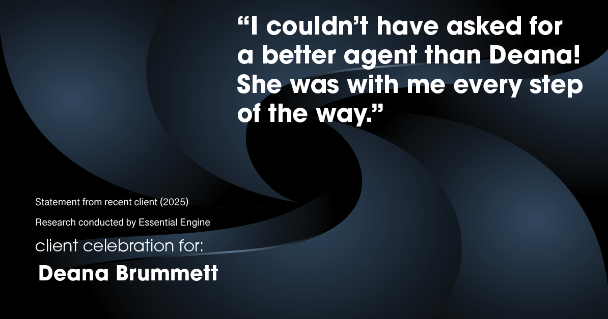 Testimonial for real estate agent Deana Brummett with Coldwell Banker Realty in Charlotte, NC: "I couldn't have asked for a better agent than Deana! She was with me every step of the way."