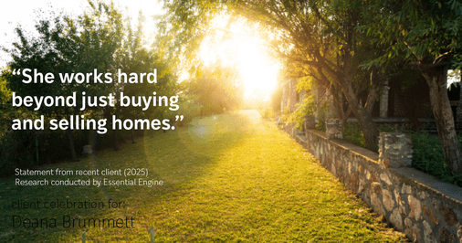 Testimonial for real estate agent Deana Brummett with Coldwell Banker Realty in Charlotte, NC: “She works hard beyond just buying and selling homes.”