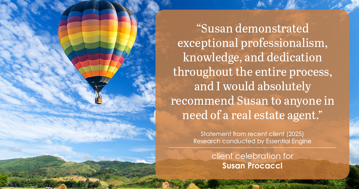 Testimonial for real estate agent Susan Procacci with Better Homes and Gardens Pristine in Naples, FL: "Susan demonstrated exceptional professionalism, knowledge, and dedication throughout the entire process, and I would absolutely recommend Susan to anyone in need of a real estate agent."