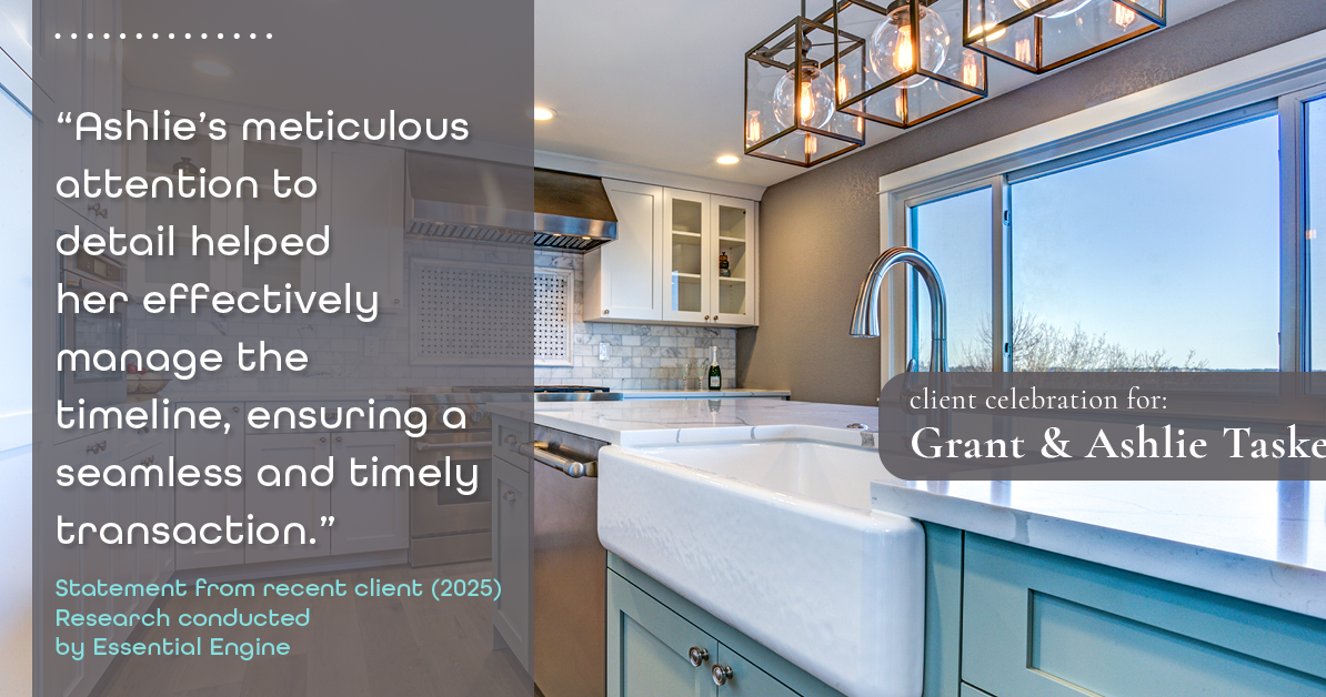 Testimonial for real estate agent Grant & Ashlie Taskey with Keystone Property Group in Kokomo, IN: "Ashlie's meticulous attention to detail helped her effectively manage the timeline, ensuring a seamless and timely transaction."