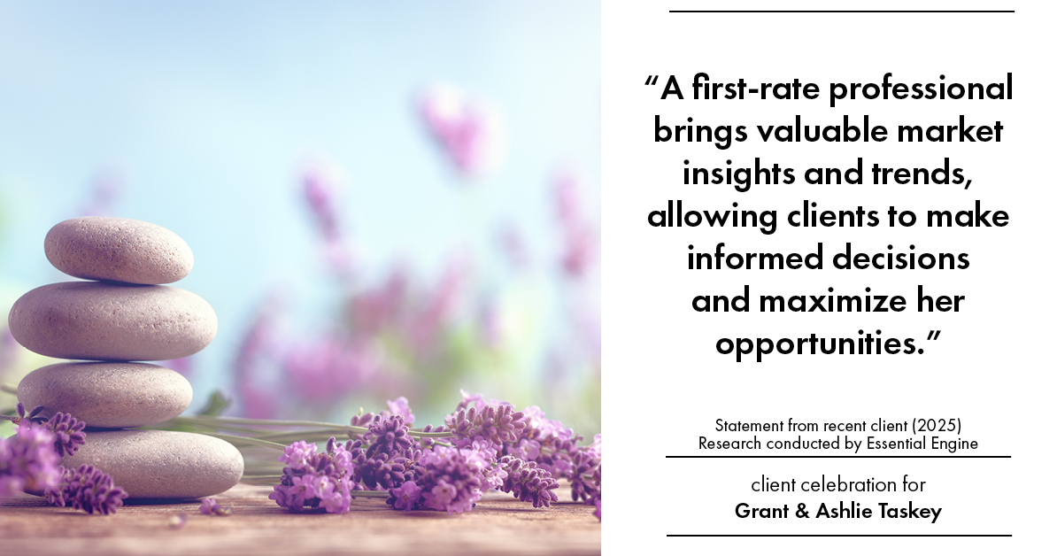 Testimonial for real estate agent Grant & Ashlie Taskey with Keystone Property Group in Kokomo, IN: "A first-rate professional brings valuable market insights and trends, allowing clients to make informed decisions and maximize her opportunities."
