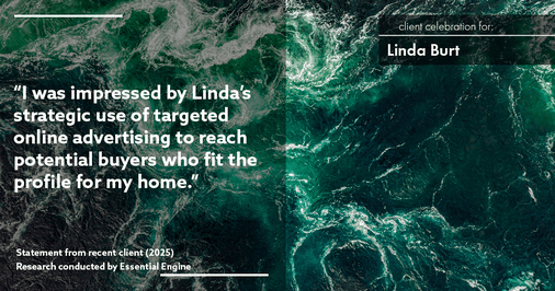 Testimonial for real estate agent Linda Burt with Top Hat Realty Group, LLC in North Richland Hills, TX: "I was impressed by Linda's strategic use of targeted online advertising to reach potential buyers who fit the profile for my home."