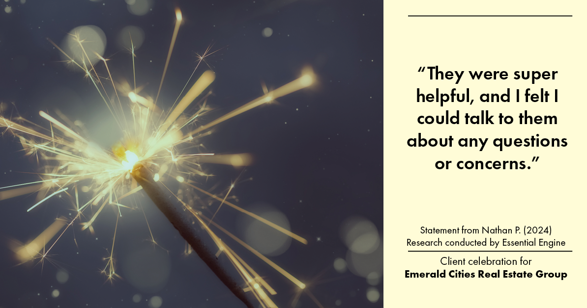 Testimonial for real estate agent Emerald Cities Real Estate Group with Keller Williams Realty in Dallas, TX: “They were super helpful, and I felt I could talk to them about any questions or concerns.”