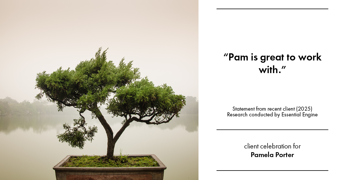 Testimonial for real estate agent Pamela Porter with eXp Realty LLC in Cincinnati, OH: “Pam is great to work with.”