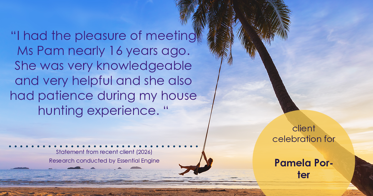 Testimonial for real estate agent Pamela Porter with eXp Realty LLC in Cincinnati, OH: "I had the pleasure of meeting Ms Pam nearly 16 years ago. She was very knowledgeable and very helpful and she also had patience during my house hunting experience. "