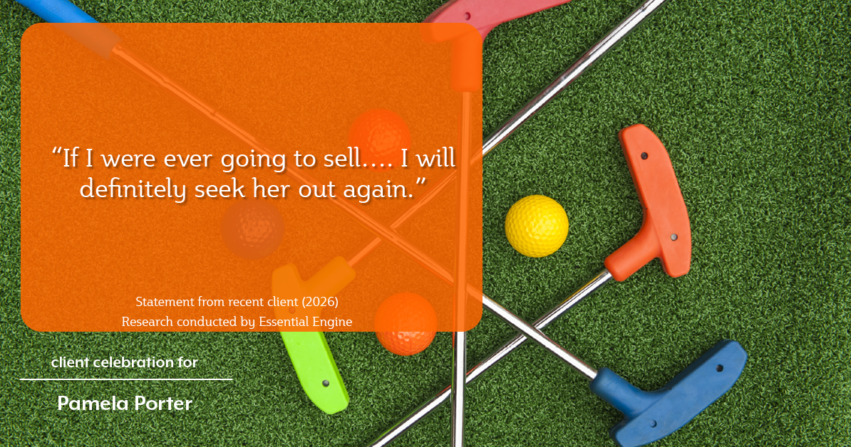 Testimonial for real estate agent Pamela Porter with eXp Realty LLC in Cincinnati, OH: "If I were ever going to sell…. I will definitely seek her out again."