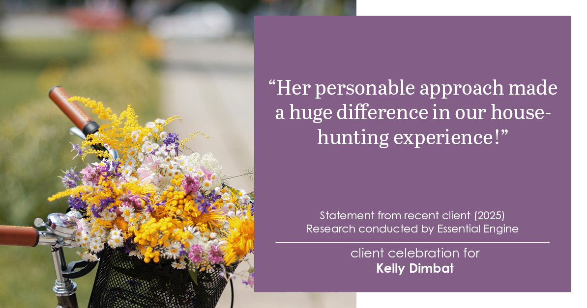 Testimonial for real estate agent Kelly Dimbat with Lamacchia Realty, Inc. in Woburn, MA: Her personable approach made a huge difference in our house-hunting experience!
