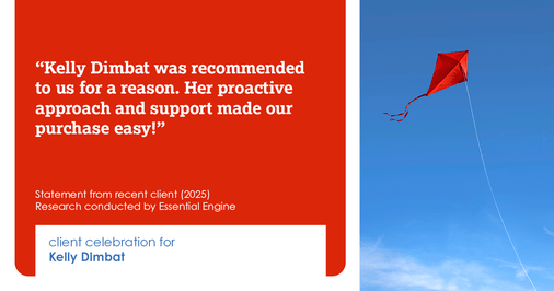 Testimonial for real estate agent Kelly Dimbat with Lamacchia Realty, Inc. in Woburn, MA: Kelly Dimbat was recommended to us for a reason. Her proactive approach and support made our purchase easy!