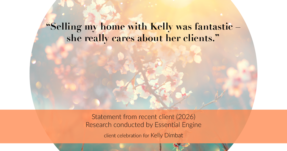 Testimonial for real estate agent Kelly Dimbat with Lamacchia Realty, Inc. in Woburn, MA: "Selling my home with Kelly was fantastic – she really cares about her clients."