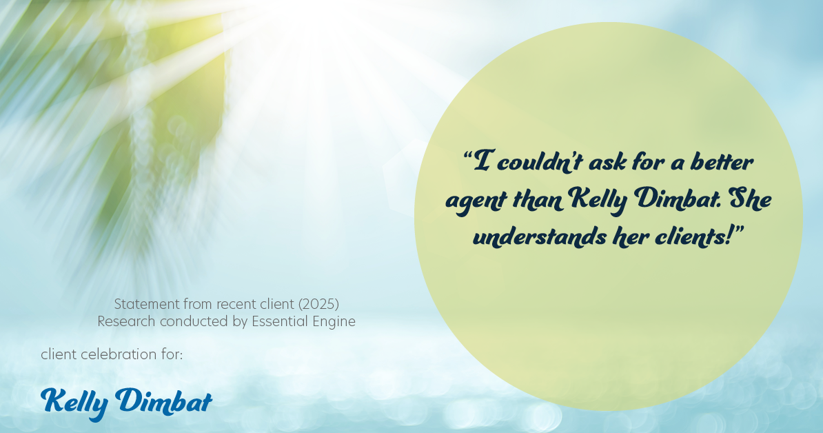 Testimonial for real estate agent Kelly Dimbat with Lamacchia Realty, Inc. in Woburn, MA: "I couldn't ask for a better agent than Kelly Dimbat?she understands her clients!"