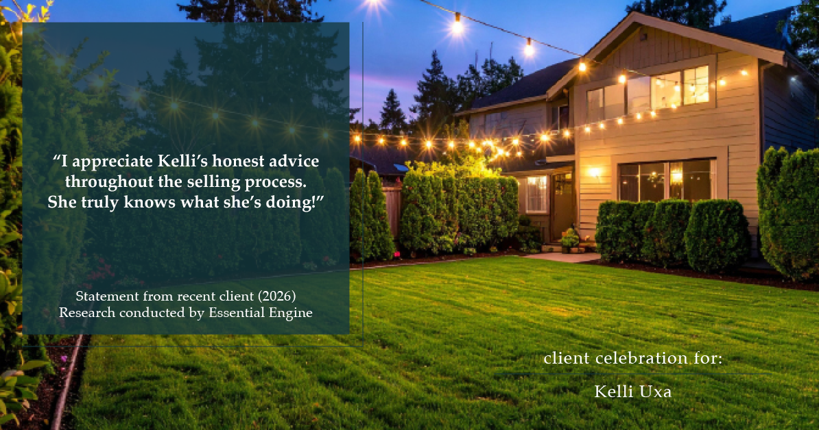Testimonial for real estate agent Kelli Uxa in St. Louis, MO: "I appreciate Kelli's honest advice throughout the selling process. She truly knows what she's doing!"
