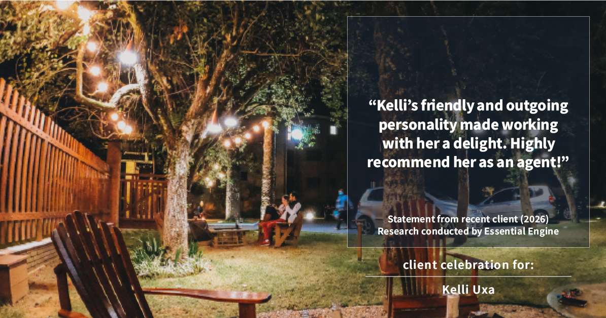 Testimonial for real estate agent Kelli Uxa in St. Louis, MO: "Kelli's friendly and outgoing personality made working with her a delight. Highly recommend her as an agent!"