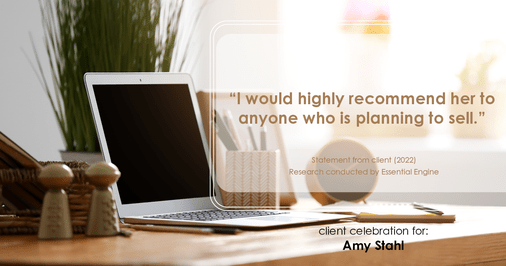 Testimonial for real estate agent Amy Stahl with C3 Real Estate Solutions in Fort Collins, CO: “I would highly recommend her to anyone who is planning to sell.”