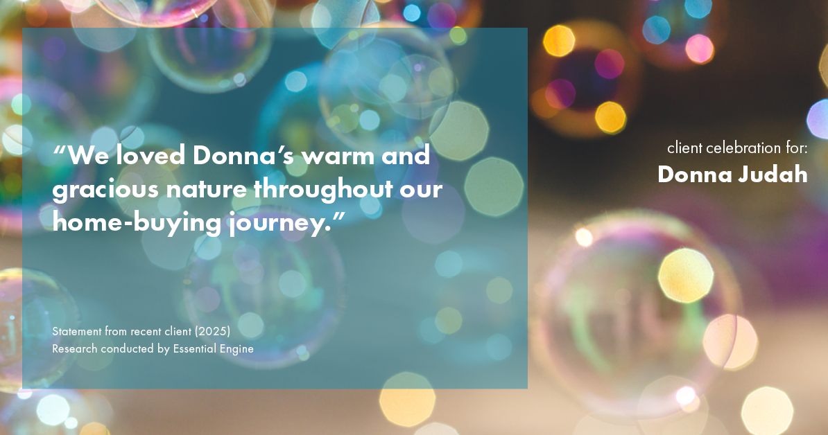 Testimonial for real estate agent Donna Judah with Coldwell Banker Sun Ridge Real Estate in Lincoln, CA: "We loved Donna's warm and gracious nature throughout our home-buying journey."