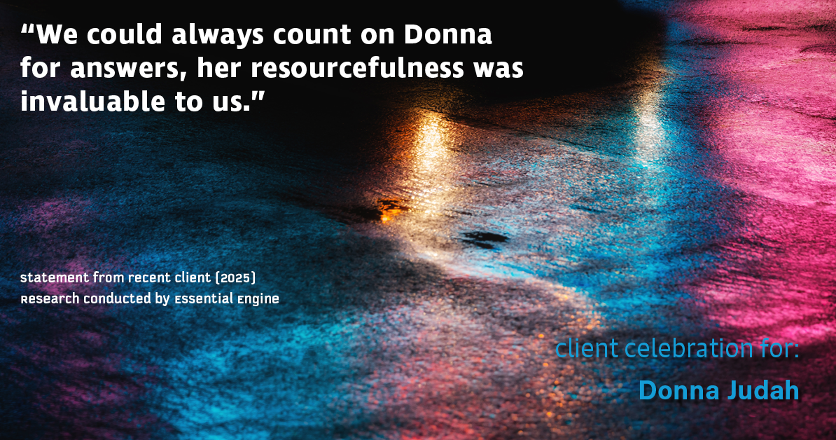 Testimonial for real estate agent Donna Judah with Coldwell Banker Sun Ridge Real Estate in Lincoln, CA: "We could always count on Donna for answers, her resourcefulness was invaluable to us."