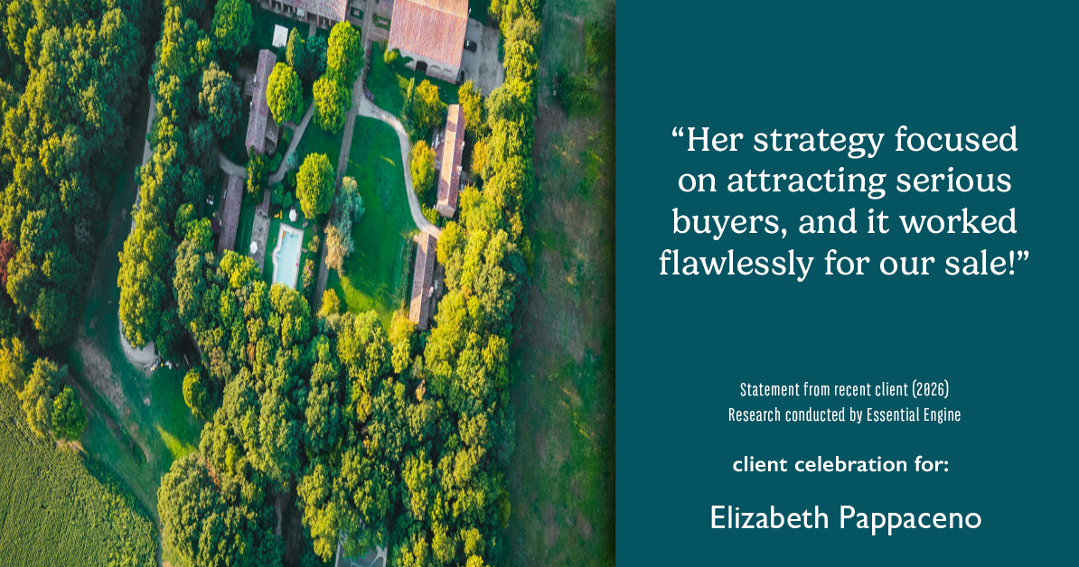 Testimonial for real estate agent Elizabeth Pappaceno with Davidson Realty Inc in St. Augustine, FL: "Her strategy focused on attracting serious buyers, and it worked flawlessly for our sale!"