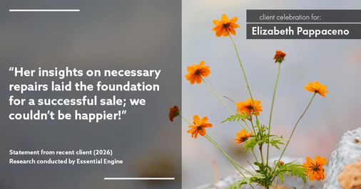 Testimonial for real estate agent Elizabeth Pappaceno with Davidson Realty Inc in St. Augustine, FL: "Her insights on necessary repairs laid the foundation for a successful sale; we couldn't be happier!"
