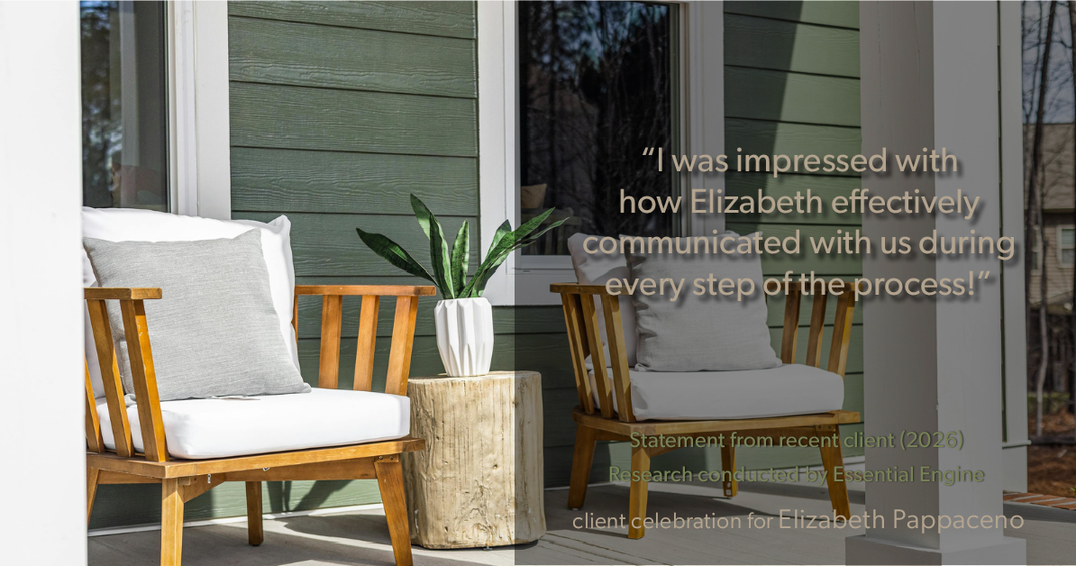Testimonial for real estate agent Elizabeth Pappaceno with Davidson Realty Inc in St. Augustine, FL: "I was impressed with how Elizabeth effectively communicated with us during every step of the process!"