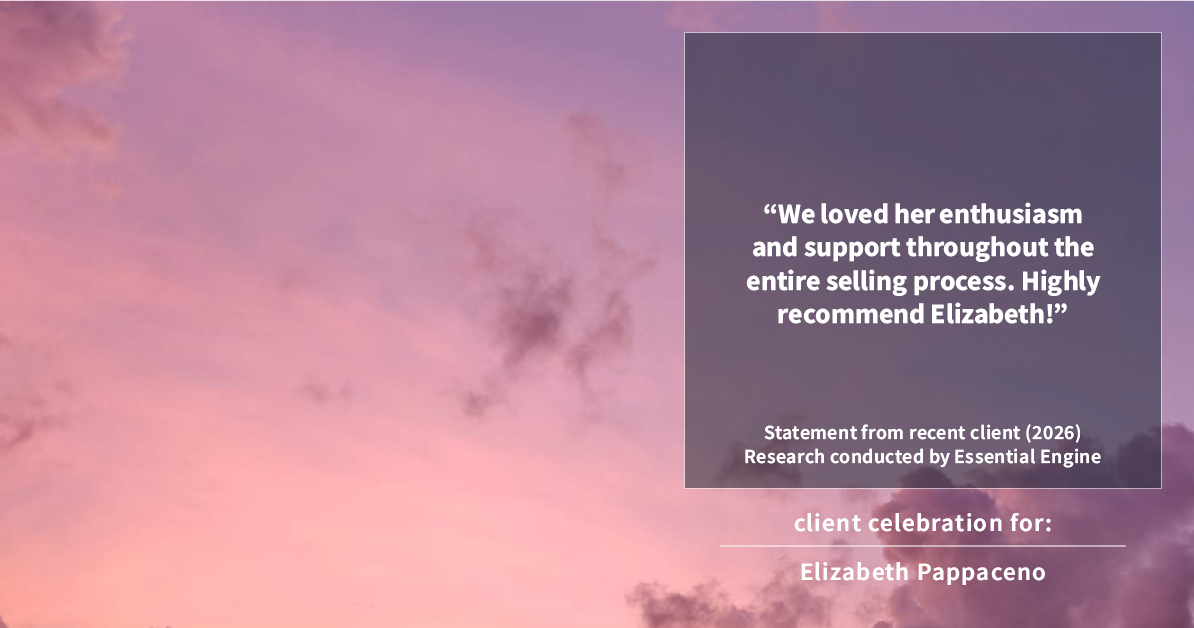 Testimonial for real estate agent Elizabeth Pappaceno with Davidson Realty Inc in St. Augustine, FL: "We loved her enthusiasm and support throughout the entire selling process. Highly recommend Elizabeth!"