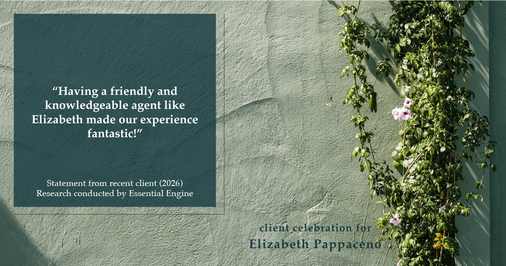 Testimonial for real estate agent Elizabeth Pappaceno with Davidson Realty Inc in St. Augustine, FL: "Having a friendly and knowledgeable agent like Elizabeth made our experience fantastic!"