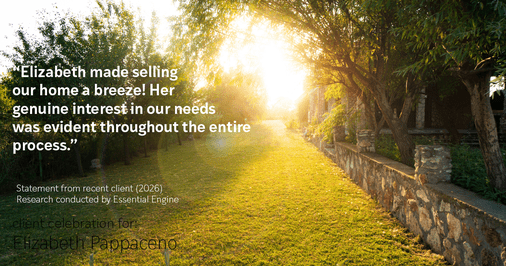 Testimonial for real estate agent Elizabeth Pappaceno with Davidson Realty Inc in St. Augustine, FL: "Elizabeth made selling our home a breeze! Her genuine interest in our needs was evident throughout the entire process."