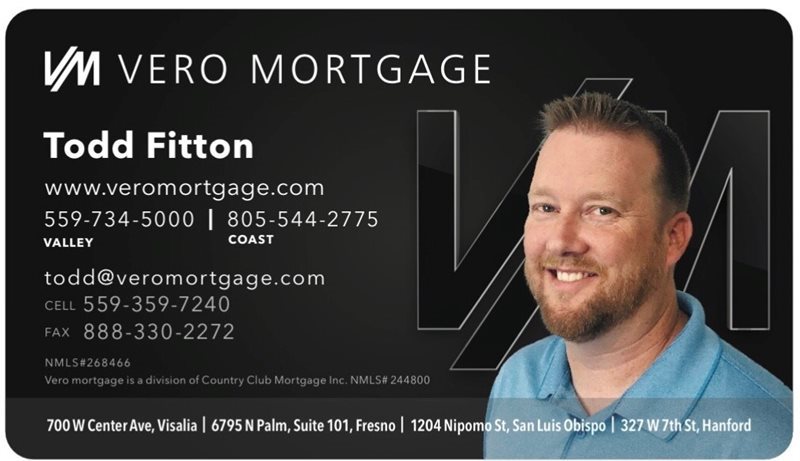 Image for mortgage professional Todd Fitton with Vero Mortgage in Visalia, CA